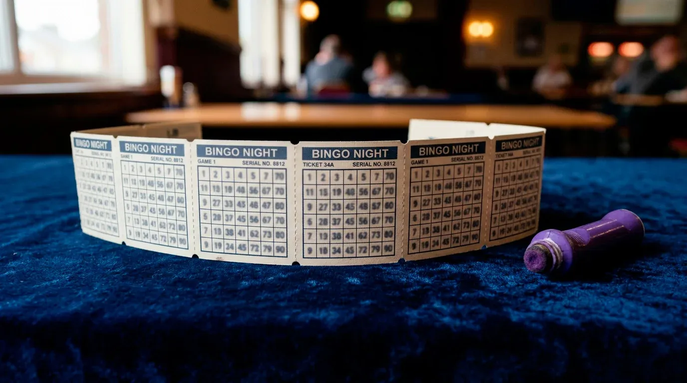Bingo ticket strip showing distinct LCCP product classification