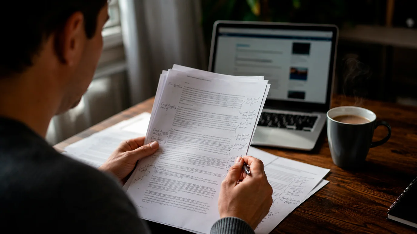 Player reviewing casino welcome bonus terms and conditions document