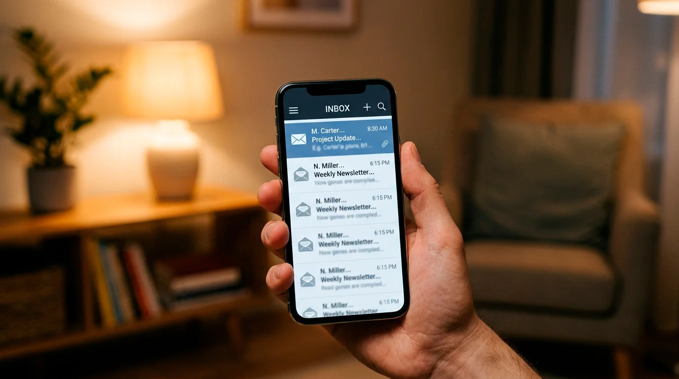 Smartphone showing customer service email notification about voided welcome bonus winnings