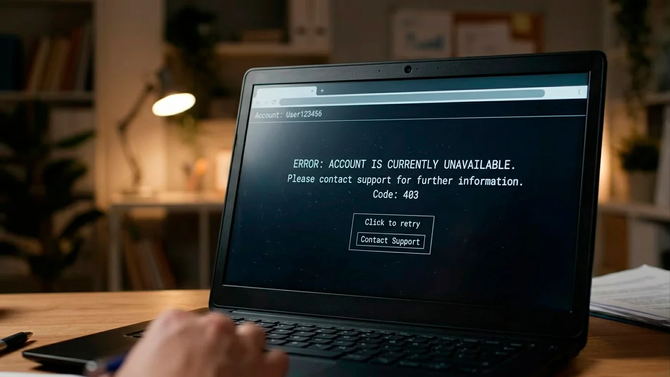 Generic casino interface showing an expired or region locked promo code error