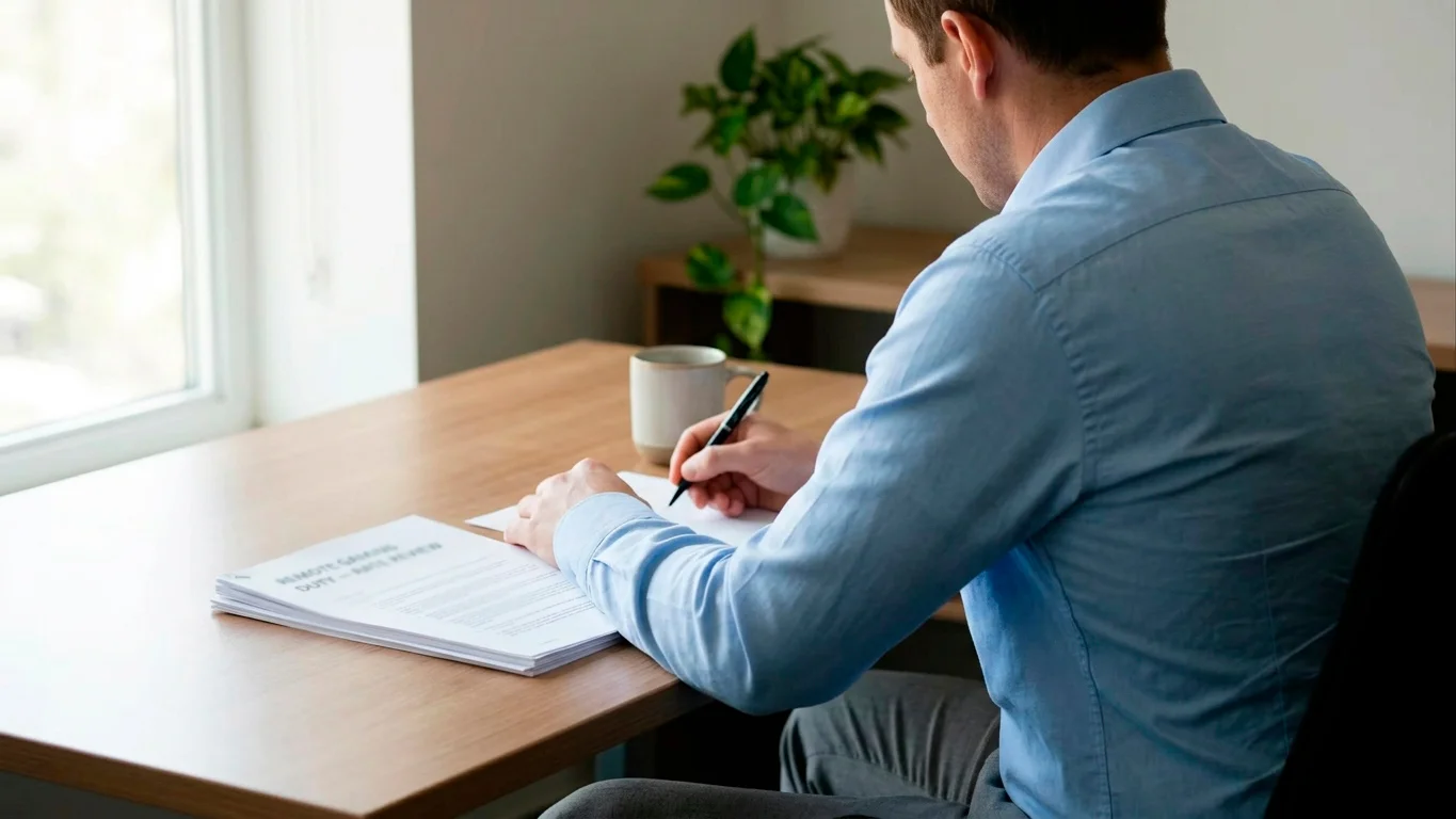 A finance professional reviewing operator margin documents in light of the Remote Gaming Duty rise