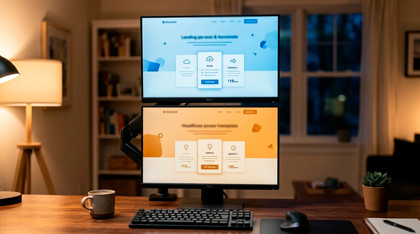 Two separate UK operator landing pages — sportsbook welcome and casino welcome side by side