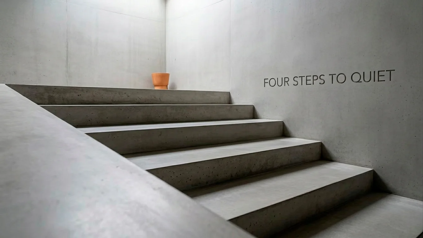 Rising staircase symbolising a four-tier welcome bonus package structure