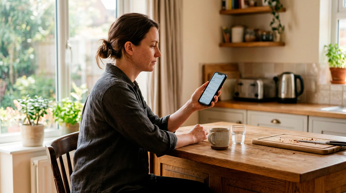 Player reviewing operator email about affordability information request