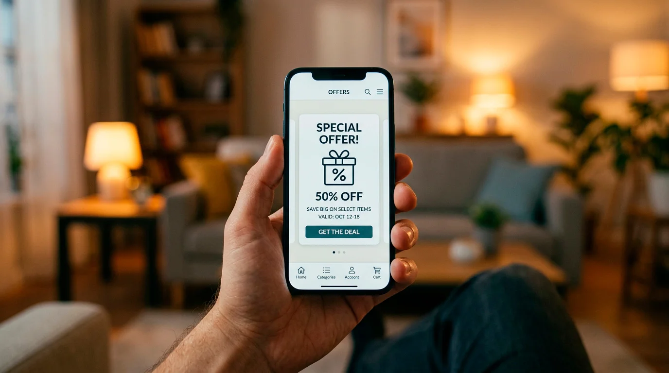 UK casino welcome offer landing page on a tablet showing single-product structure