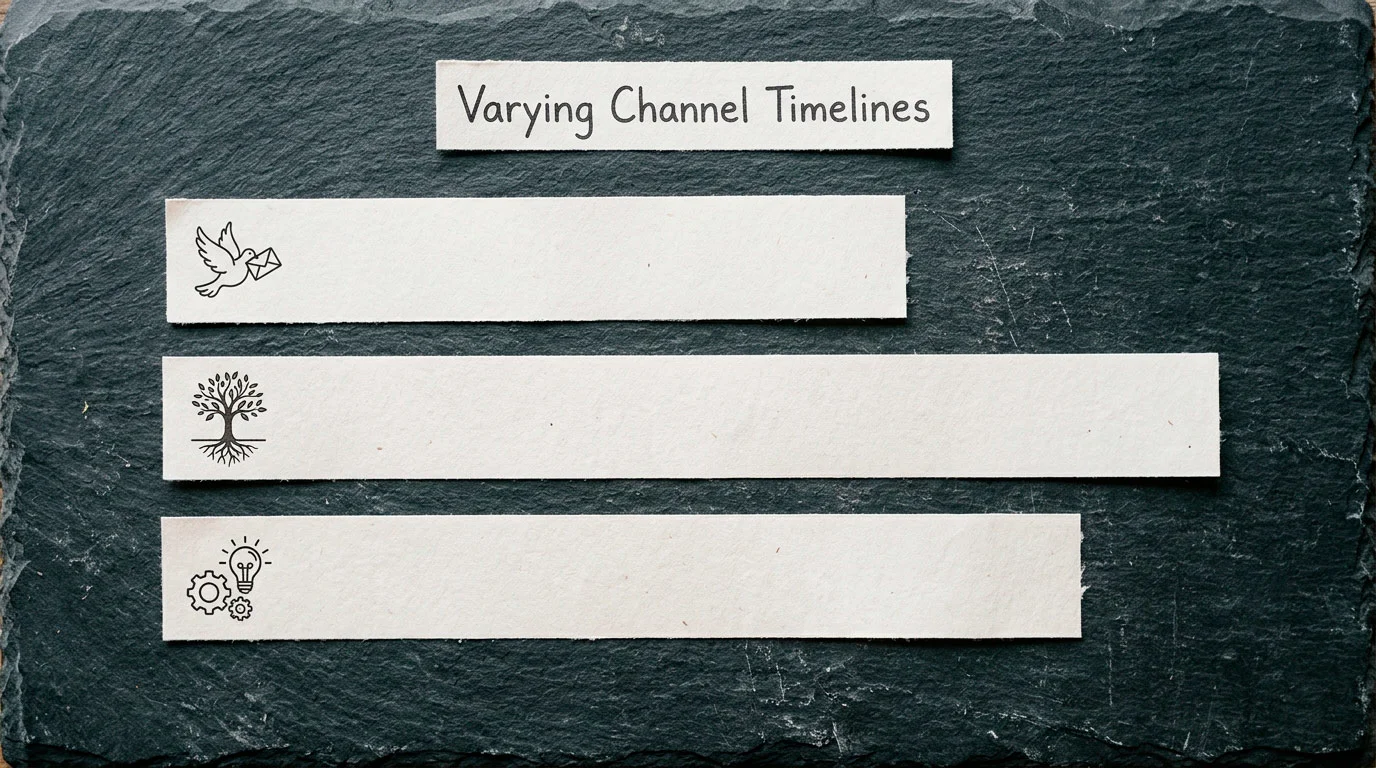 Withdrawal processing channels showing differing settlement timelines